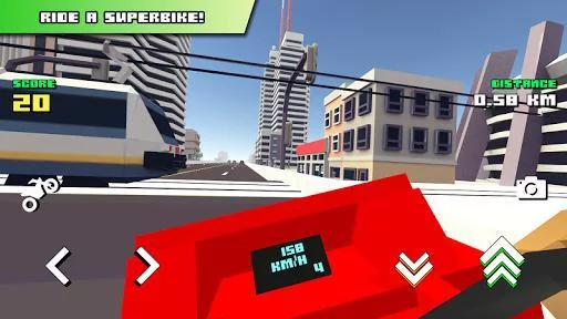 Изображение игры: Blocky Moto Racing 🏁