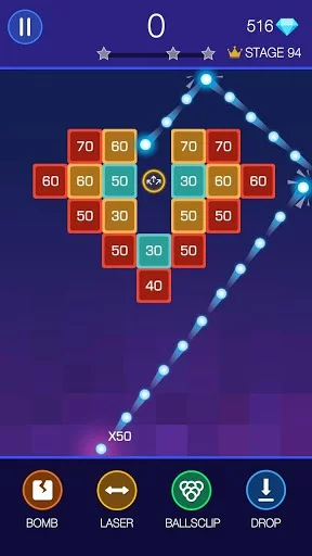 Изображение игры: Bricks Breaker - Glow Balls