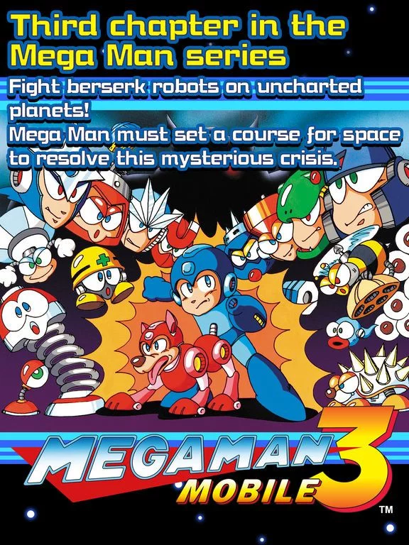 Изображение игры: MEGA MAN 3 MOBILE