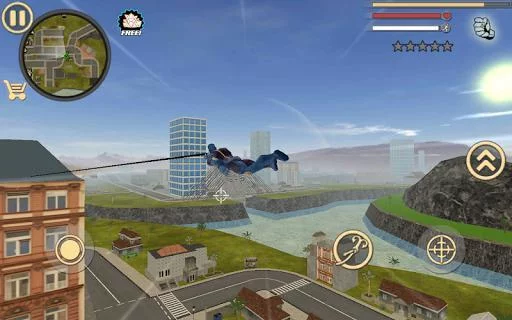 Изображение игры: Rope Hero: Vice Town