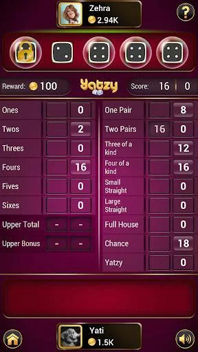 Изображение игры: Yatzy - Offline Free Dice Games