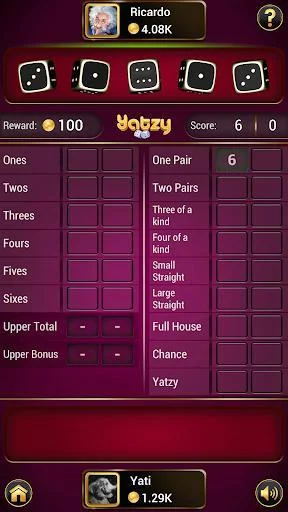 Изображение игры: Yatzy - Offline Free Dice Games
