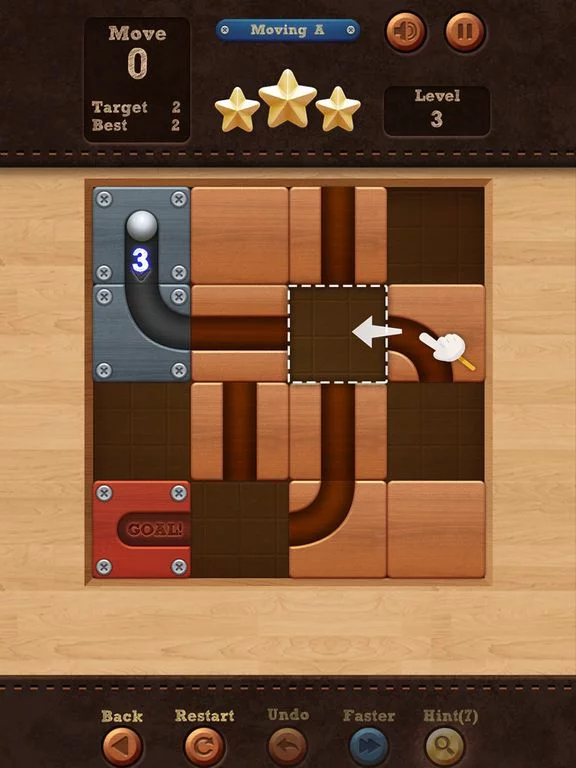 Изображение игры: Roll the Ball - slide puzzle