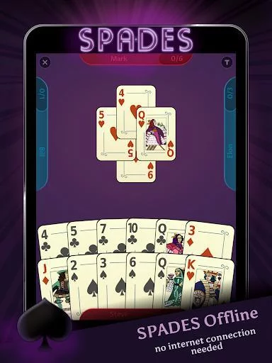 Изображение игры: Spades - Offline Free Card Games