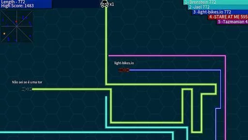 Изображение игры: Light-Bikes.io