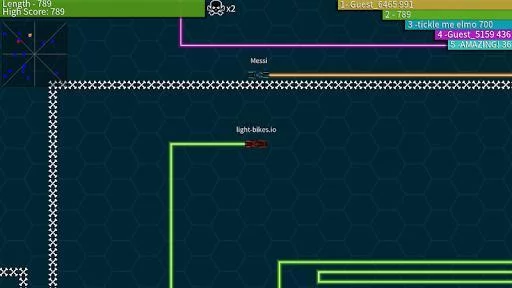 Изображение игры: Light-Bikes.io