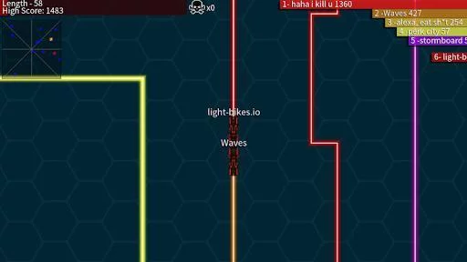 Изображение игры: Light-Bikes.io