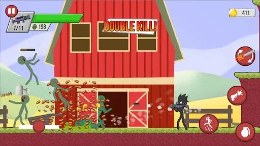 Изображение игры: Stickman Zombie Shooter - Epic Stickman Games