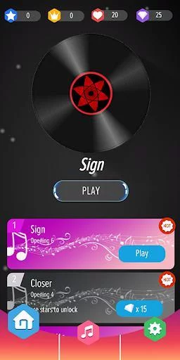 Изображение игры: Piano Tiles - Anime Songs