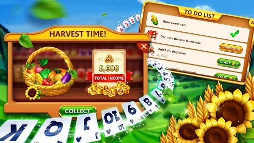 Изображение игры: Farmship: TriPeaks Solitaire