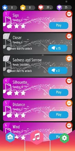 Изображение игры: Piano Tiles - Anime Songs