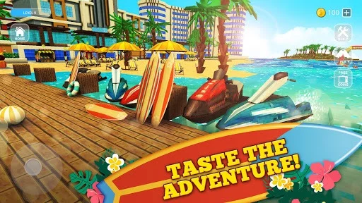 Изображение игры: Surfing Craft: Crafting, Stunts & Surf Games World