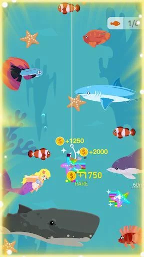 Изображение игры: Happy Fishing - Catch Fish and Treasures