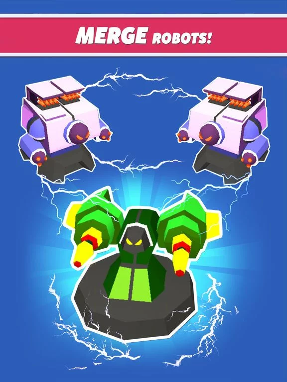 Изображение игры: Merge Tower Bots