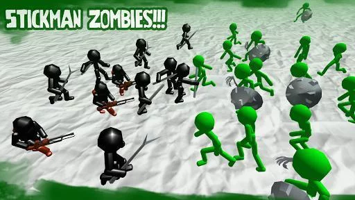 Изображение игры: Stickman Simulator: Zombie Battle