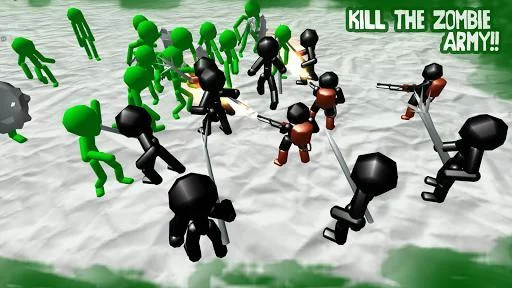 Изображение игры: Stickman Simulator: Zombie Battle