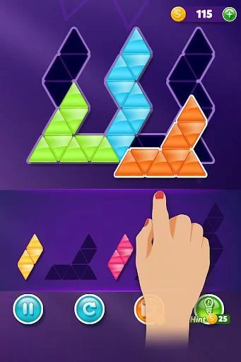 Изображение игры: Block! Triangle puzzle: Tangram