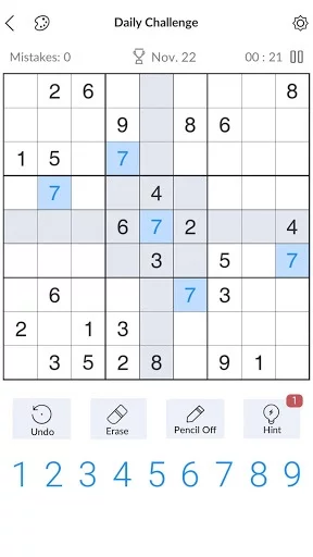 Изображение игры: Sudoku - Free Classic Sudoku Puzzles