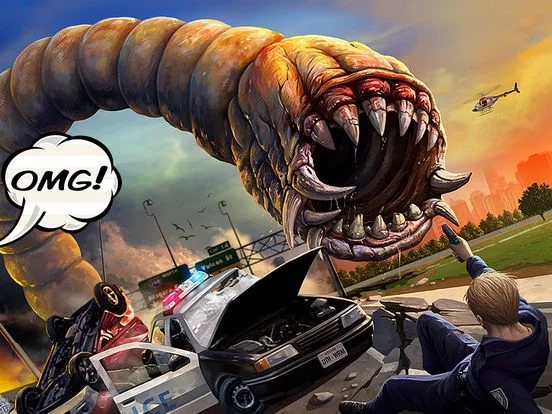 Изображение игры: Death Worm Free