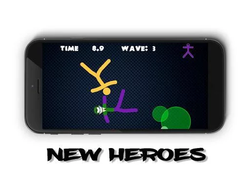 Изображение игры: Stickman Warriors Online