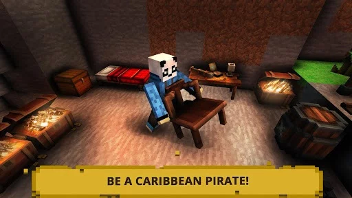 Изображение игры: Pirate Crafts Cube Exploration