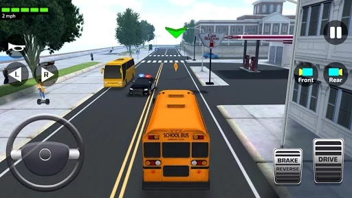 Изображение игры: Super High School Bus Driving Simulator 3D - 2019