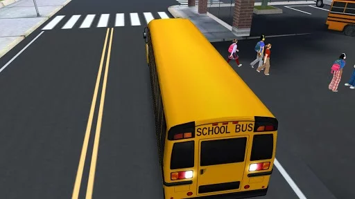 Изображение игры: Super High School Bus Driving Simulator 3D - 2019