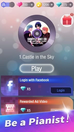 Изображение игры: Anime Tiles: Piano Music