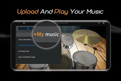Изображение игры: Easy Real Drums-Real Rock and jazz Drum music game