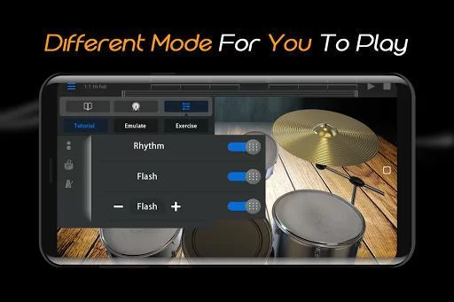 Изображение игры: Easy Real Drums-Real Rock and jazz Drum music game