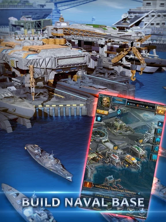 Изображение игры: Battle Warship: Naval Empire
