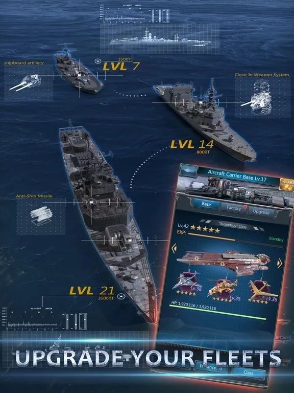 Изображение игры: Battle Warship: Naval Empire