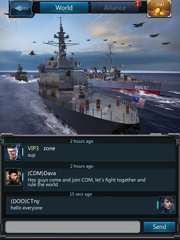 Изображение игры: Battle Warship: Naval Empire