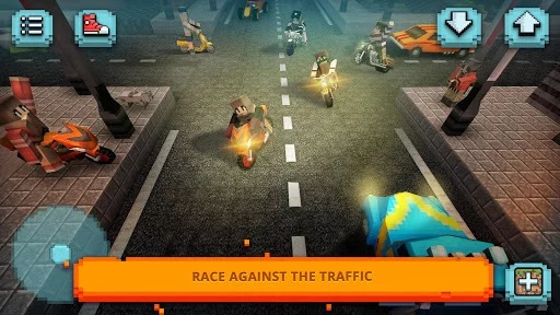 Изображение игры: Motorcycle Racing Craft: Moto Games & Building 3D