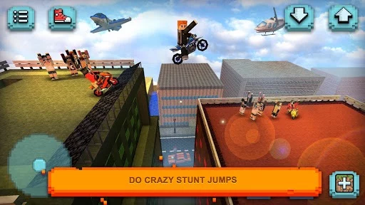 Изображение игры: Motorcycle Racing Craft: Moto Games & Building 3D