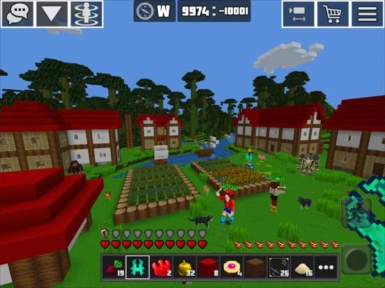 Изображение игры: PlanetCraft: Block Craft Games