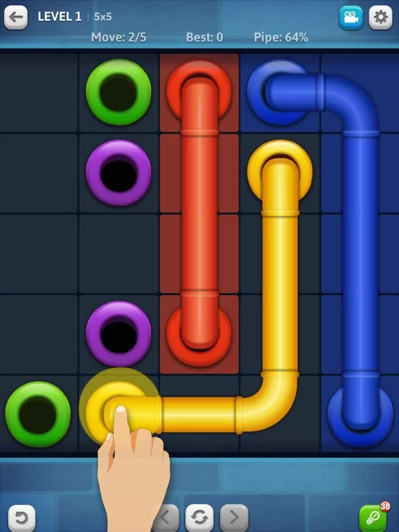 Изображение игры: Line Puzzle: Pipe Art