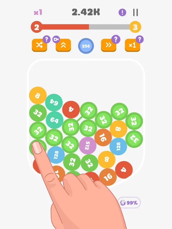 Изображение игры: Gravity Pops!