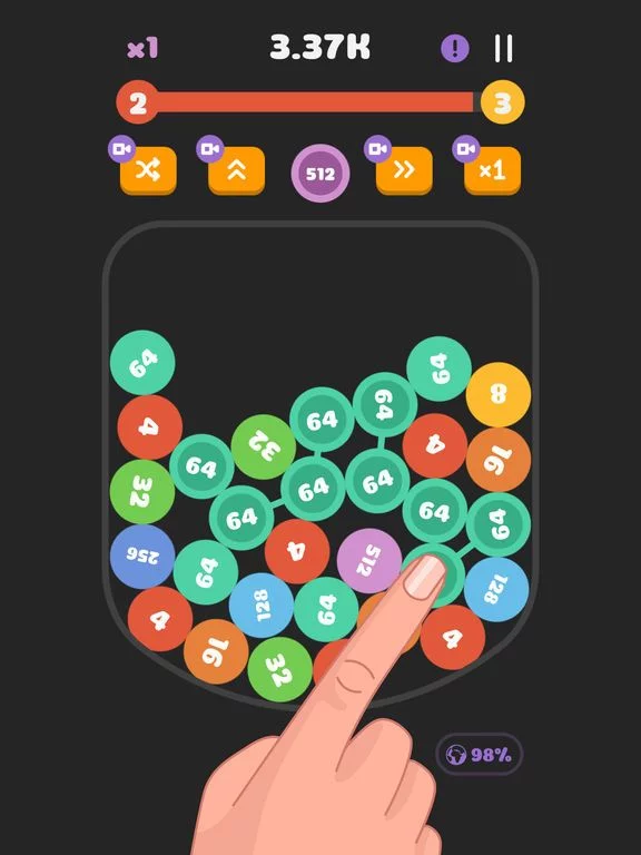 Изображение игры: Gravity Pops!