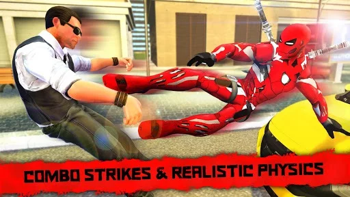 Изображение игры: Superhero Iron Ninja Battle: City Rescue Fight Sim