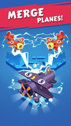 Изображение игры: Merge Plane - Click & Idle Tycoon