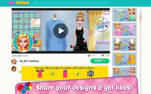 Изображение игры: DIY Fashion Star - Design Hacks Clothing Game