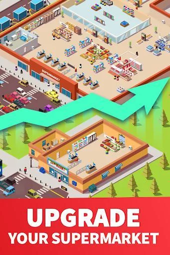 Изображение игры: Idle Supermarket Tycoon - Tiny Shop Game
