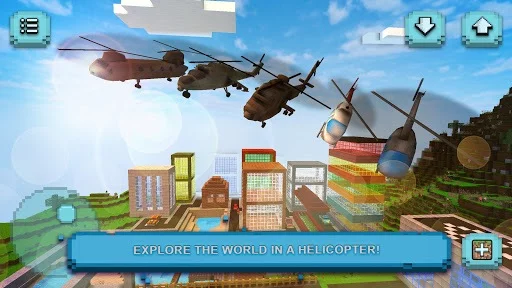 Изображение игры: Helicopter Craft: Flying & Crafting Game 2018