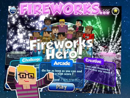 Изображение игры: Fireworks Hero!