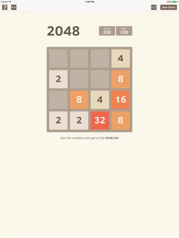 Изображение игры: 2048 Tile!