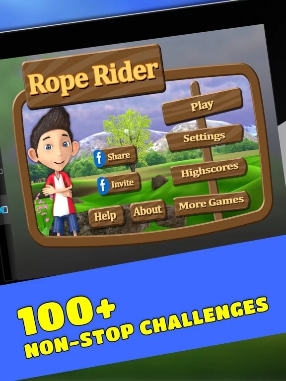 Изображение игры: Rope Rider: Jungle Jump