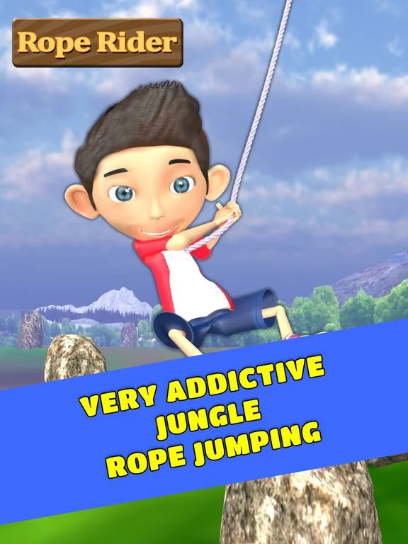 Изображение игры: Rope Rider: Jungle Jump
