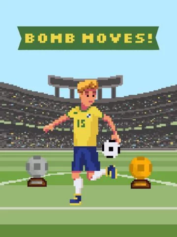 Изображение игры: Super Soccer - World Champion 8 Bit Soccer Ball Juggling Free Sports Game