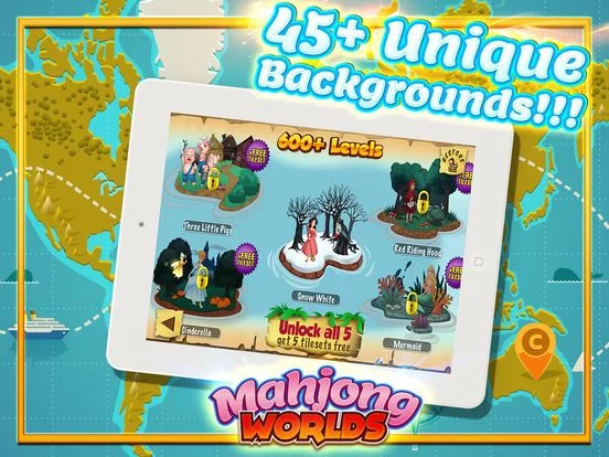 Изображение игры: Mahjong Worlds - Tiles Puzzle